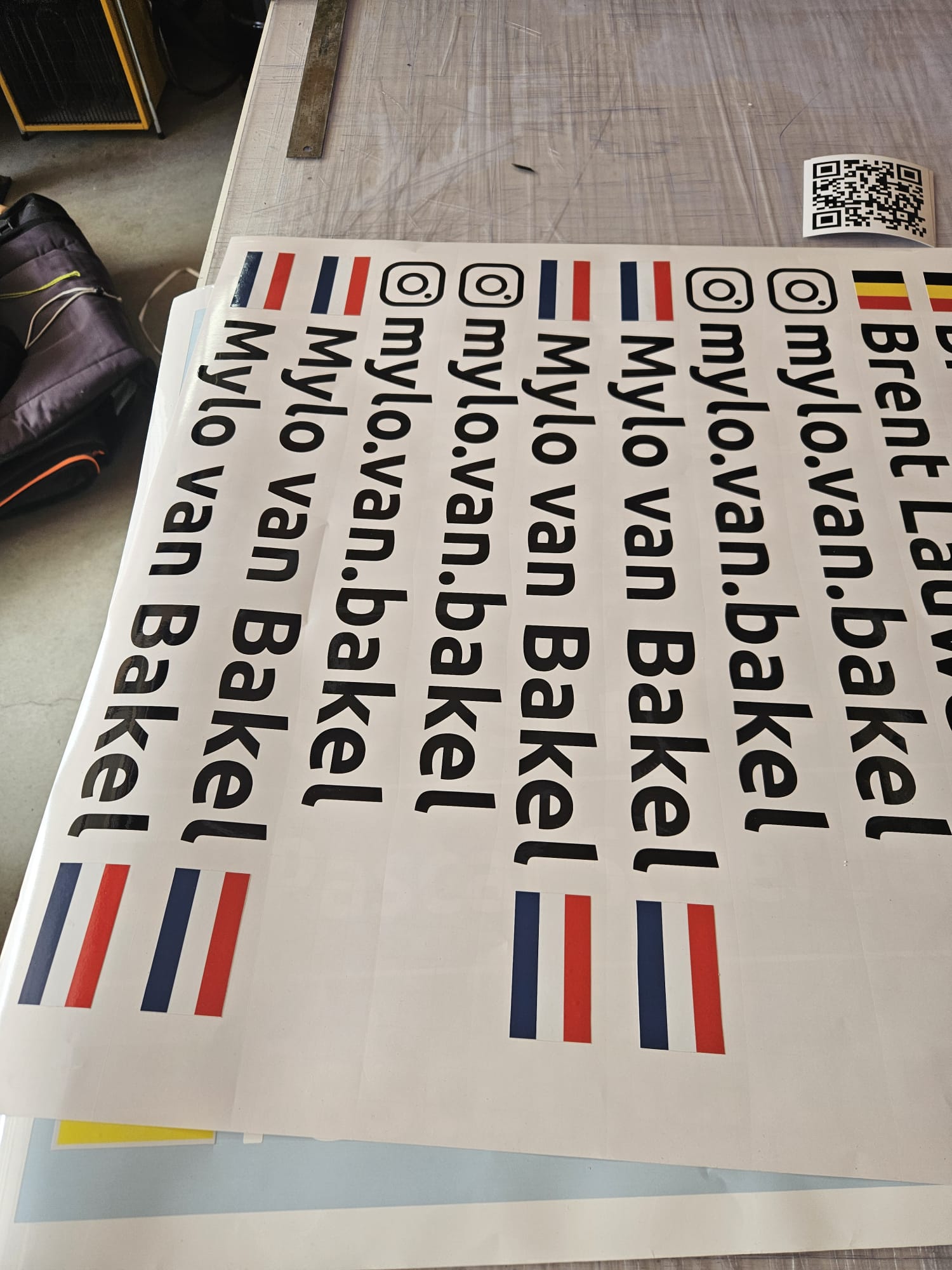 Name stickers
